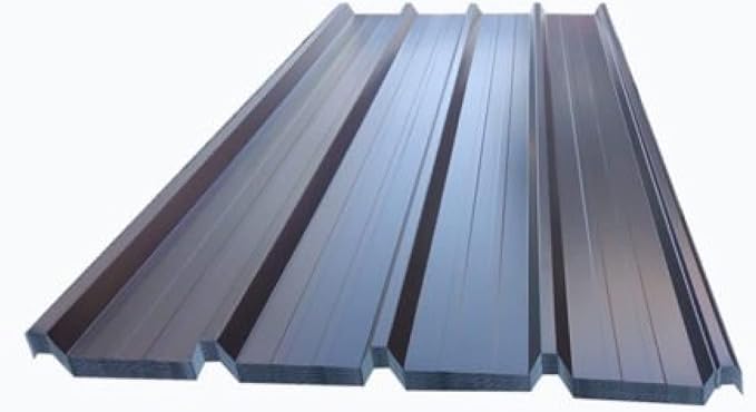 FT METALLI - Lamiera Grecata per Copertura Tettoia per Esterno - lamiera acciaio zincato preverniciato - pannelli lamiera ondulata - adatti a qualsiasi superficie GRIGIO ANTRACITE - Lunghezza 1500 mm