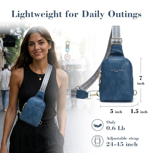Image of Small Anti Theft Crossbody Bags for Women Faux Leather Sling Purses | RFID Blocking, Lightweight, Travel Essentials, with Security Zippers