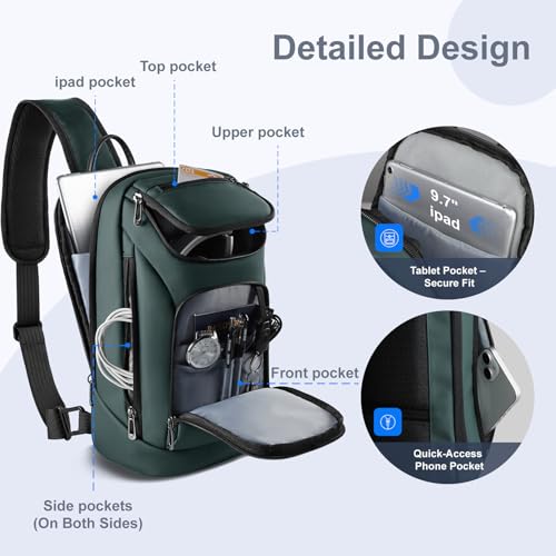Image of hk Sling Bag for Man, Waterproof Utility Crossbody Bag