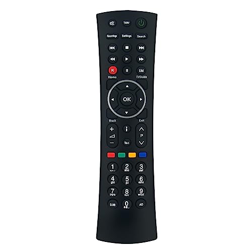 VINABTY RM-102S Replacement Remote Compatible with Humax Freesat+ HD PVR 500GB 1TB HDR-1000S HB-1000S, Black