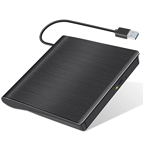 Fancy Buying External Cd/Dvd Drive For Laptop, Usb 3.0 Cd Burner Portable Cd/Dvd Optical Drive Player Reader Writer, Compatible With Notebooks, Desktops, Macs, And All-In-One Computers (Black) #TOP1