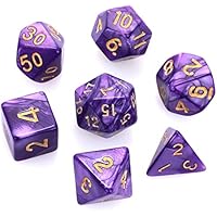 DND - Juego de dados para Dungeon and Dragons, 7 piezas de dados