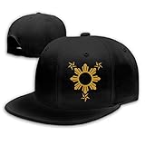 POYOMUK 3 Stars and Sun Filipino Philippines Flag Sports Plain Cap for Men