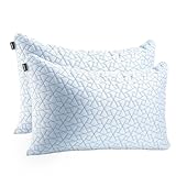 JINXIA Cuscini Altezza Regolabile Cuscino 76 x 51 cm (Set di 2), Imbottitura in Microfibra King Size Cuscino Memory Foam, Federa Rimovibileper, per Tutti i Dormienti