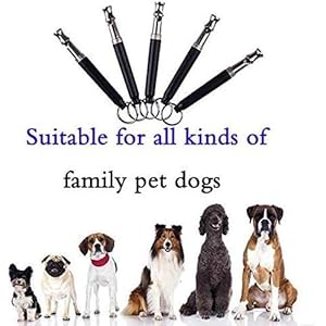 Dog whistle to stop barking adjustable pitch ultrasonic training tool silent bark control for dogs 2 free lanyard strap with pack of 2 pcs pet whistle   cucciolini doodles