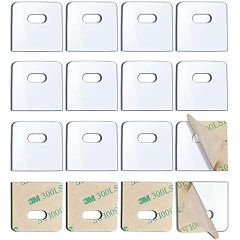 SOGEWO (16 Set/ 32 Pieces) Clear Vertical Blind Repair Tabs, Vertical Blind Repair Vane Savers, Vertical Blinds Replacement slats with 2 Alcohol Pads Cover