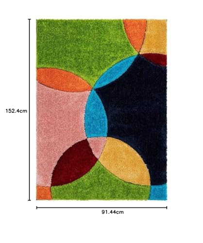 Image of Carpet Mahal Presence Gorgeous Design of Super Soft Shaggy Carpet for Living Room, Bedroom, Hall and Anywhere in Home. [3x5 feet]