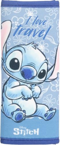 Tataway Softstich-Gürtelschlaufe Gurtschutz fürs Auto weich und bequem Disney-Stitch-Design ideal für Kinder und Erwachsene einfach anzubringen und zu reinigen Autozubehör.