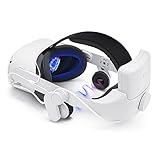 Lampelc Head Strap with 8000mah Battery Pack and Headphone for Quest 2, Comfort Audio Elite Strap VR Headstrap Replacement Accessories for Enhanced Sound Effects, Playtime