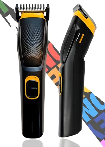 Image of Hair Trimmer for Men Professional | Beard, Body Hair Cutting Machine for Man | Mini Trimmer Type - C Fast Charging | 90 Min Run Time | Adjustable Length | Men's Beard Finishing