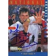 Sports Memorabilia Autograph Warehouse 67467 Marc Denis Autographed Hockey Card Team Canada 1997 Upper Deck Cc No. 302