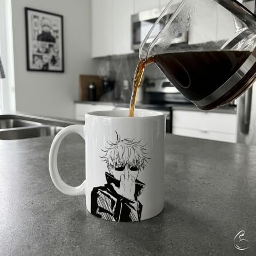 Taza de Cerámica 11 oz Diseño Manga Anime Gojo Satoru miniatura 3