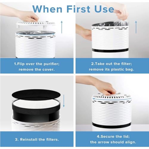 Image of Levoit LV-H132 Air Purifier Replacement Filter, Genuine Air Filters, 4 Pack