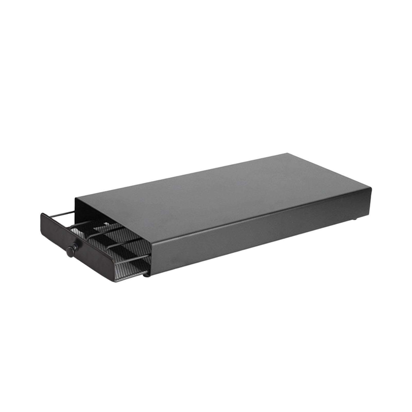 Porta cialde con cassetto scorrevole organizza fino a 40 capsule senza sforzo, ideale per bancone della cucina o dispensa, design compatto ed elegante.