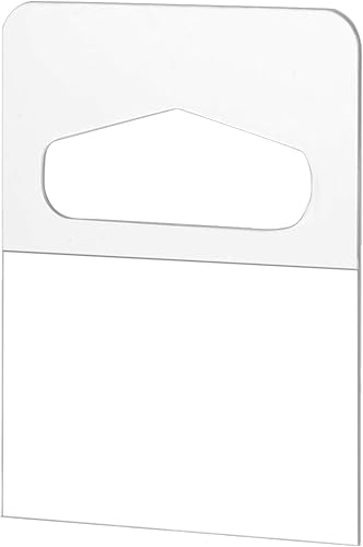 200 etiquetas colgantes de 1.61 x 1.26 pulgadas, pestañas colgantes con ranura para agujero, etiquetas autoadhesivas, etiquetas colgantes de