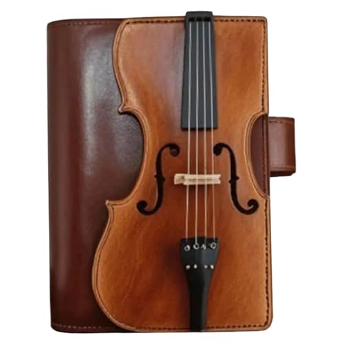 Cuaderno de viaje de cuero portátil para estudio y organización en la universidad