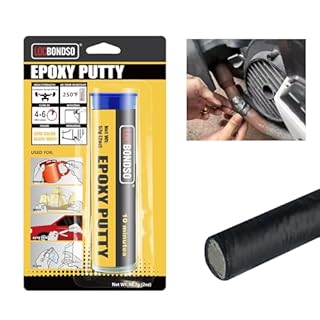 LOCBONDSO Epoxy Putty, Strong Bond Epoxy Putty Stick, Fast Setting | Waterproof & Heat Resistant, Easy Repair for All Purpose Metal, Plastic, Wood, Ceramics, Glass, Grey(2 oz.)