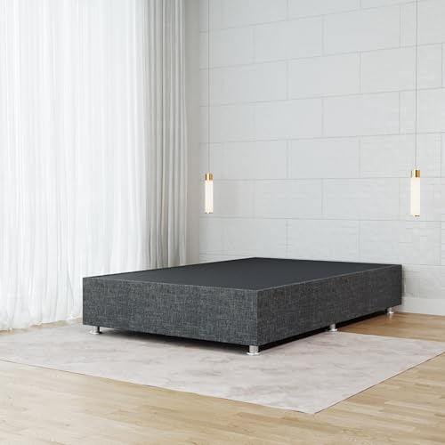 El Mejor Listado de Box Matrimonial Walmart , tabla con los diez mejores. 44 Base Cama Box Tapizada Luján – para Colchón Individual, Matrimonial, Queen o King | Tapiz Terciopelo o Linato | Moderna y Resistente | Lase (Linato Oxford, Matrimonial)