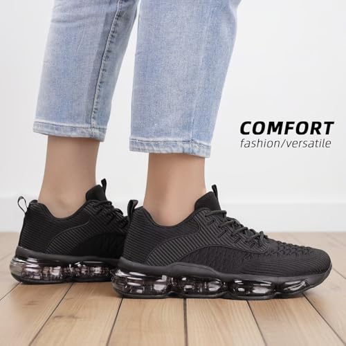Image of Kapsen Womens Walking Running Shoes Air Cushion Breathable Fashion Tennis Sneakers Mesh Workout Casual Athletic Sports Gym