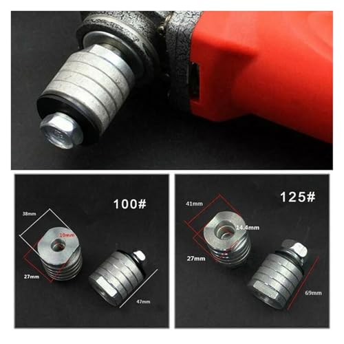 Adaptador de amoladora angular M10 con tuercas de seguridad de brida y cubierta para ranuradora 125 8