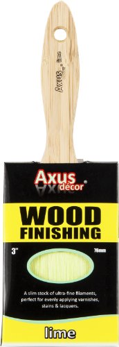 Axus Décor - Pennello in legno per rifinitura, 7,5...
