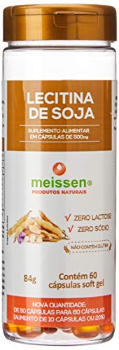Lecitina de Soja 500mg 60 cápsulas, Meissen
