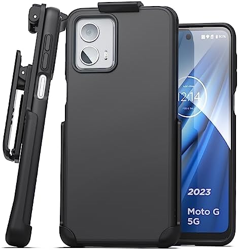Custodia Robusta In Nylon Per Motorola Moto G 5G (2023) | Con Clip Da Cintura E Protezione Totale - Foto 2