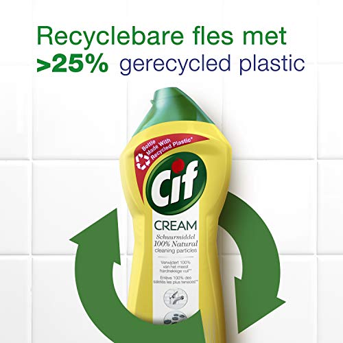 CIF Cream Schuurmiddel Citroen, tegen vuil, vet en kalkaanslag - 8 x 750ML - Voordeelverpakking - Image 6