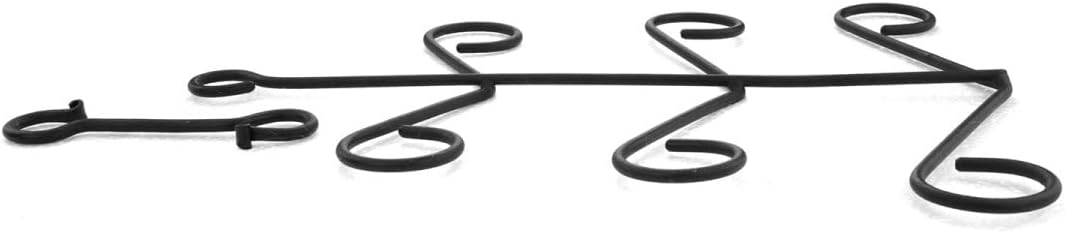 Renovators Supply Manufacturing Glove Dryer 17.5 in. Black Wrought Iron Glove Drying Rack for Hats, Gloves, Mittens, Caps, Socks