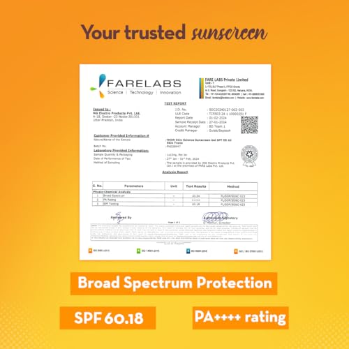 WOW Skin Science Sunscreen Gel For All Skin Types | SPF 55 PA++++ | With Glutathione & Aloe Vera Extract | Lightweight | Quick Absorbing | No White Cast | UVA & UVB Protection | 50 ml | Pack of 2