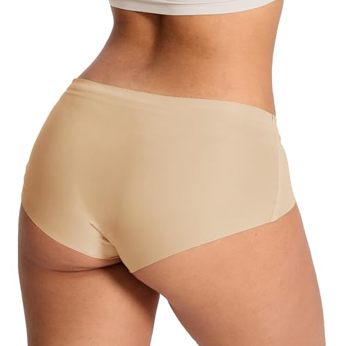 6 Pack Seamless Underwear for Women, Mid Waisted No Show Women’s Underwear Full Coverage Briefs Fit Panties4