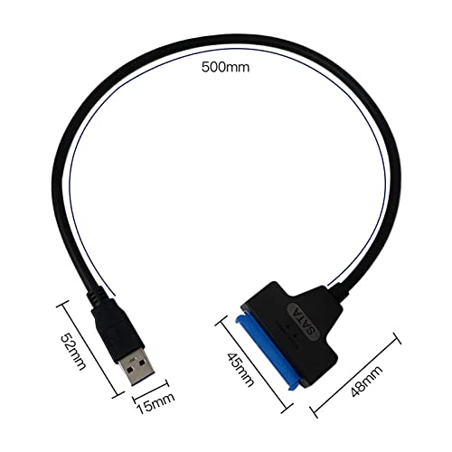 Cable adaptador USB 3.0 a SATA 2.5" HDD 2 piezas miniatura 2