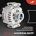 A-Premium Alternator Compatible with Mercedes-Benz C400 2015, E400 2015-2018, E450 2019-2020, GLE400 2016-2017 2019, GL450 2015, CLS400 2015-2017, SL400, SL450, ML400, 14V 200A 6-Groove Pulley CW