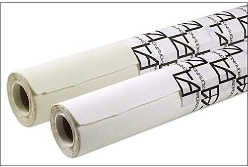FabrianoArtistico Traditional White Watercolour Roll, 100% Cotton, Hot Pressed, 300 GSM, 55 inches X 10 Mtr | Ideal for Watercolour, Drawing, with Tempera, Gouache, Acrylic, Ink, Charcoal, Graphite.