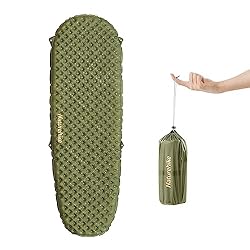 Naturehike Colchoneta Autoinflable Ultraligera, Co...: OCHO CAPAS PARA LA SEGURIDAD DE LA TEMPERATURA Y LA PROTECCIÓN CONTRA EL FRÍO: Todas las capas interiores están cubiertas con papel de aluminio para separar aún más las cámaras de aire individuales, lo que reduce la pérdida de calor y aumenta signifi...