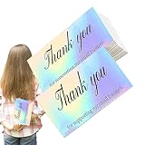 Generico Graduiertenkarten – Wertschätzungskarten | Unbeschichtete Blanko-Abschlusskarten | Papiermaterial, reflektierendes holografisches Design, zeigt Wertschätzung für Senioren, Lehrer, Trainer