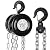 ANBULL Hand Chain Hoist 4400LBS 10FT, 2T 3M Manual Chain Block with Upgrade G80 Galvanized Chain, Manual Hoist for Warehouse Building Automotive Machinery