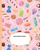 Sweet Bonbon Composition Notebook: Wide Ruled Paper Notebook Journal