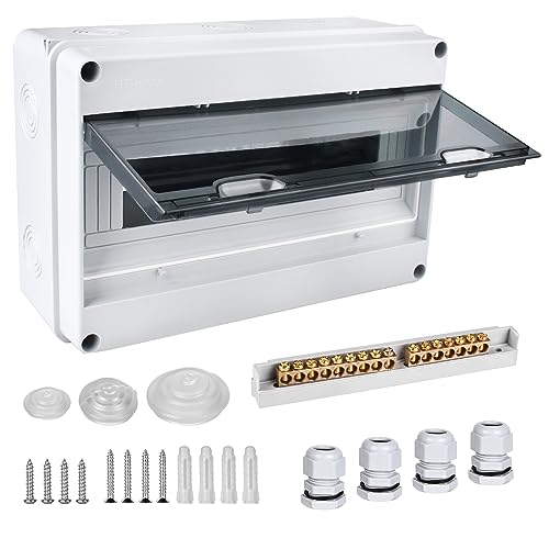 Boîte à fusibles en saillie IP65 15 modules tableau électrique extérieur pièces humides