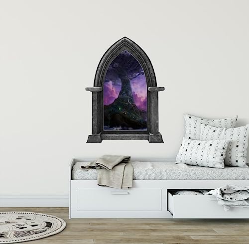 Vinilo decorativo pared Castillo elfo 24x18 pulgadas miniatura 2