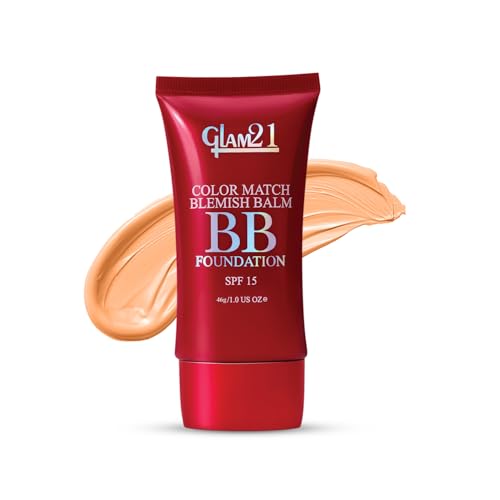 Image of Glam 21 Color Match BB Cream Foundation SPF15 I Foundation & Sunscreen Blemish-free Glow | Non-cakey Daily Use | Non-greasy & Lightweight | Long-lasting Radiant Makeover| 46gm - 05 Medium Tan