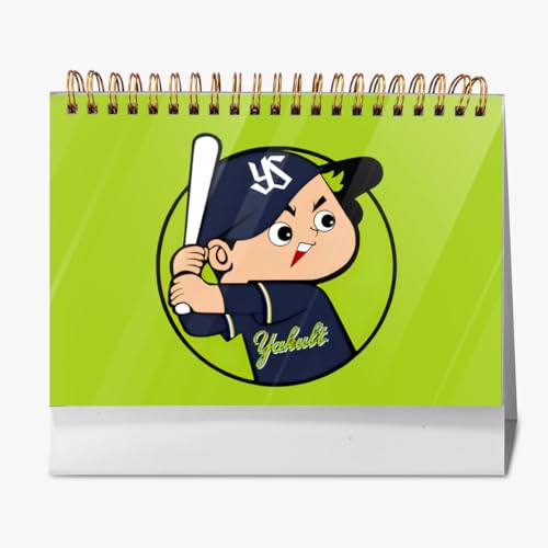 2026年 卓上カレンダー 東京ヤクルトスワローズ カープ坊や 野球応援 デスクトップ カレンダー 小型 月間 書き込み 計画整理用 おしゃれ 記念品 プレゼント 2025年9月?2026年12月