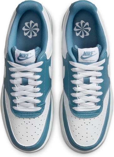 Nike Women's Court Vision Low Next Nature Trainers, White Smokey Blue, 7 US