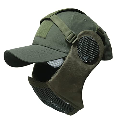 image for NO B Tactical Foldable Mesh Mask with Ear Protection for Airsoft Paint