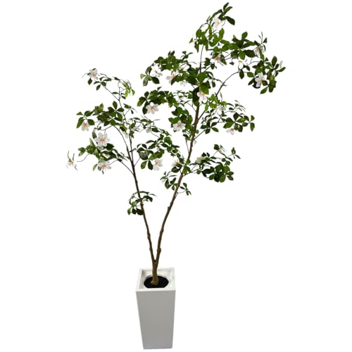 Photo 1 of Artificial Gardenia Tree with White Flowers