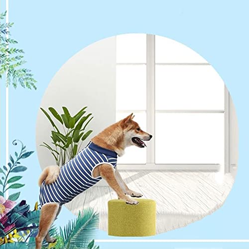 NA Dog Surgery Recovery Suit - Elastic Dog Surgical Suit for Small Dogs (4-7kg) - Post Operative Abdominal Wounds - Blue, M - Image 4