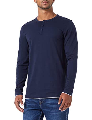 TOM TAILOR Denim 1034757 Camiseta de Manga Larga, Sky Captain Blue 10668-Juego de Mesa [Importado de Alemania], S para Hombre Cover