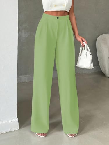 Image of Toochki Trousers for Woman Pants Women's Formal Office Korean | Black Track Pant | Straight | Cotton Spandex Stretchable Trouser | High-Waisted Bottom Wear