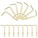 HANABASS 50Pcs Angle Screw Hooks Iron Nail Hooks L Shaped Nail Hangers Picture Hanger Hooks
