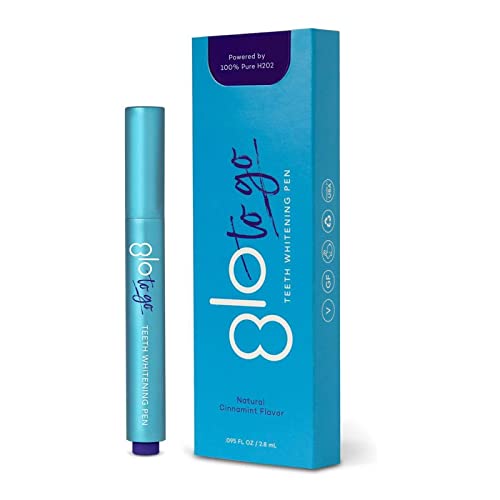 GLO to Go Teeth Whitening Pen — Easy to Use, Safe & Effective Dentist-Invented Whitening Treatment — Designed for Sensitive Teeth, Travel Friendly, Cinnamint Flavor